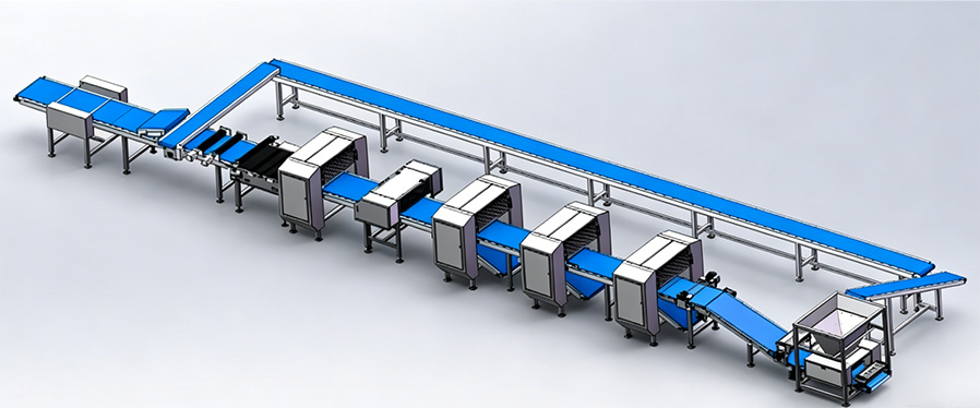 MGPZ-900 Automatic Pizza forming production line